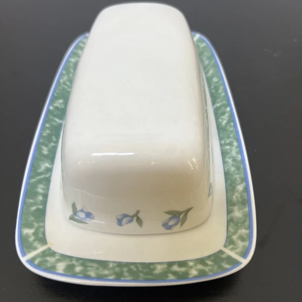 Vintage Citation Coventry Blue Porcelain China‎ Covered Butter Dish